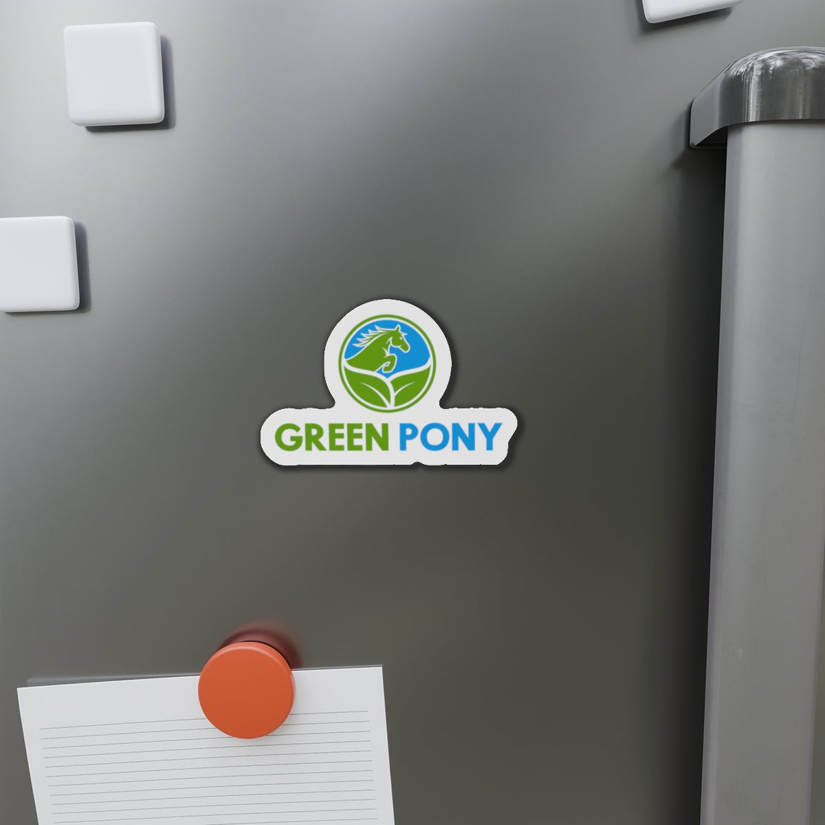 Green Pony Die-Cut Magnet