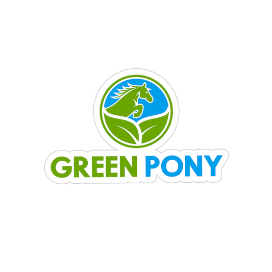 Green Pony Indoor/Outdoor Stickers