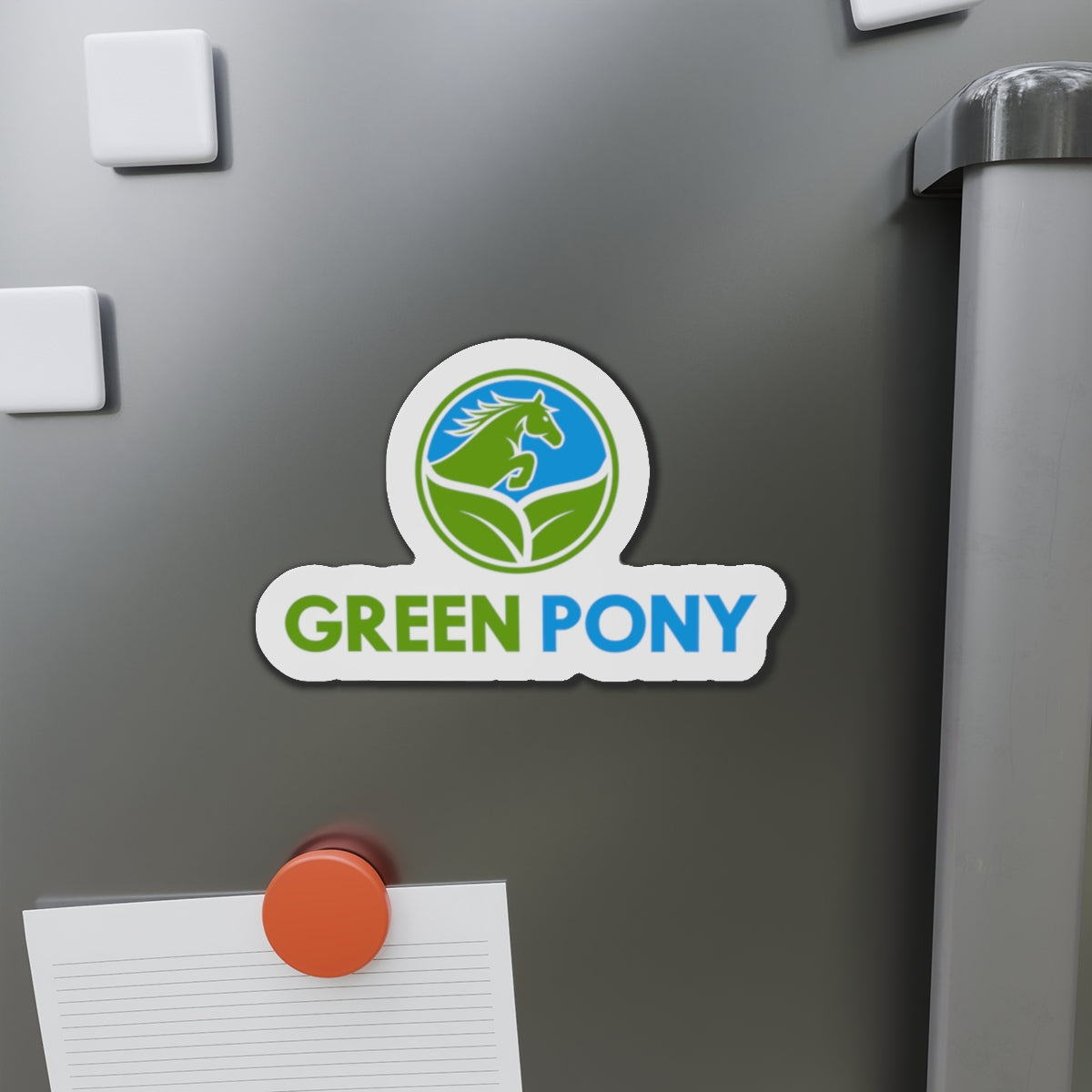 Green Pony Die-Cut Magnet