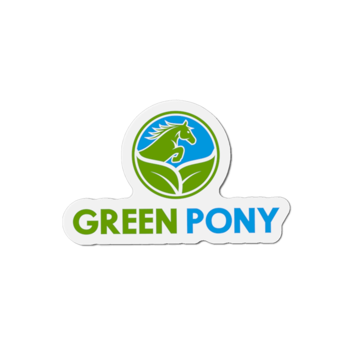 Green Pony Die-Cut Magnet