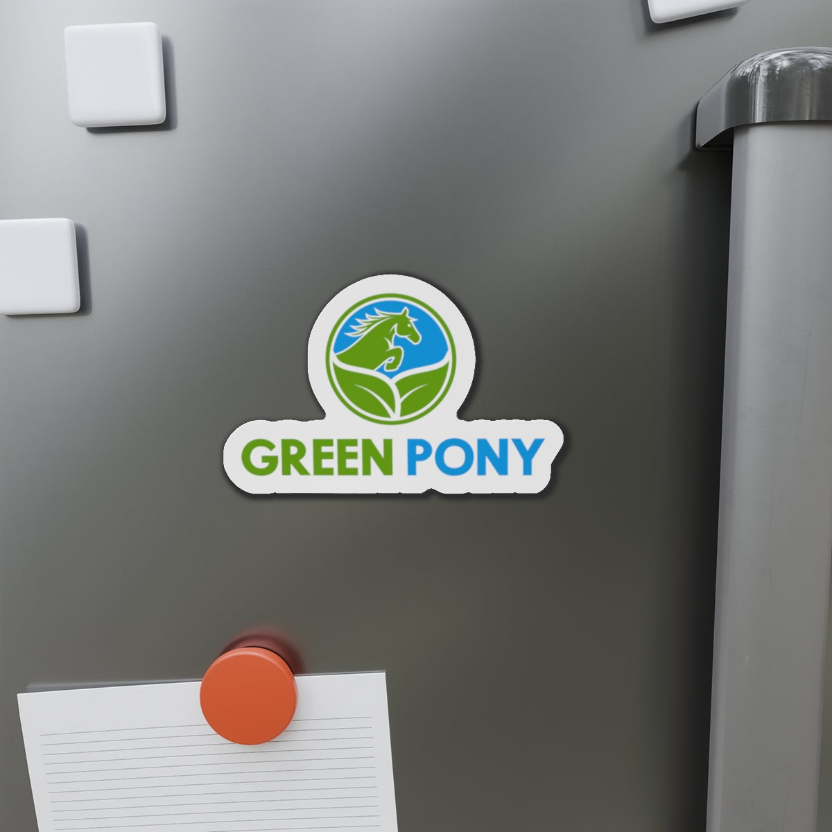 Green Pony Die-Cut Magnet