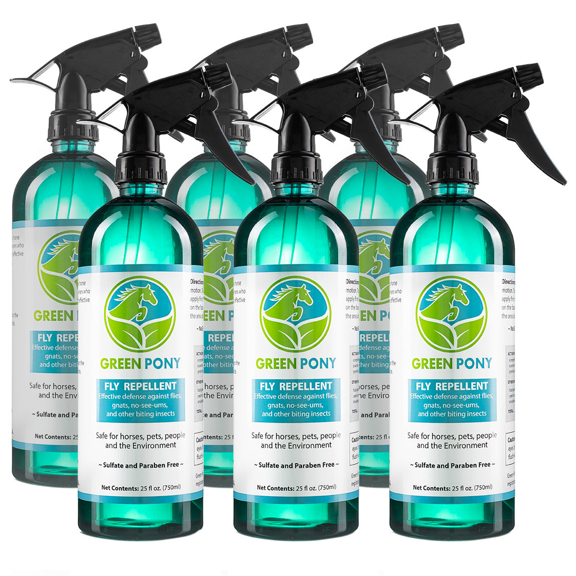 Green Pony Natural Fly Repellant - 6 Pack